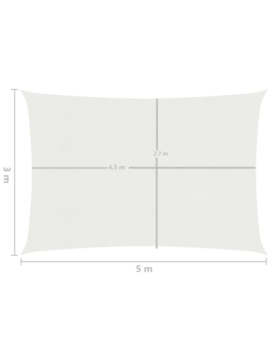 Aurinkopurje 160 g/m² valkoinen 3x5 m HDPE