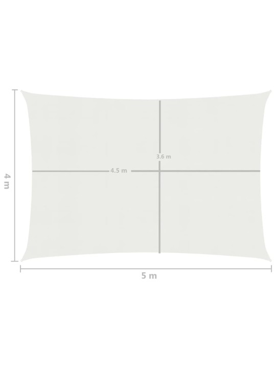 Aurinkopurje 160 g/m² valkoinen 4x5 m HDPE