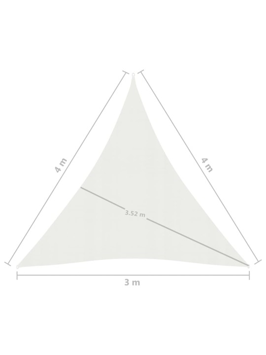 Aurinkopurje 160 g/m² valkoinen 3x4x4 m HDPE