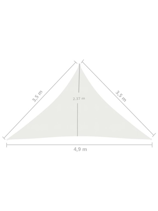 Aurinkopurje 160 g/m² valkoinen 3,5x3,5x4,9 m HDPE