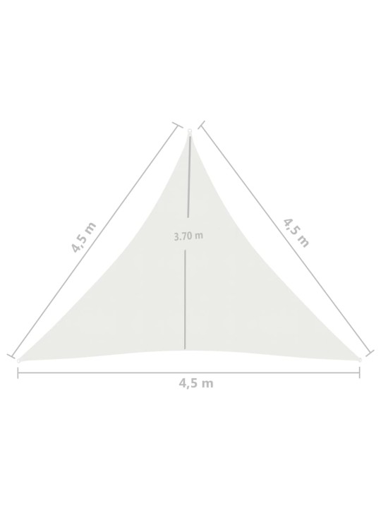 Aurinkopurje 160 g/m² valkoinen 4,5x4,5x4,5 m HDPE