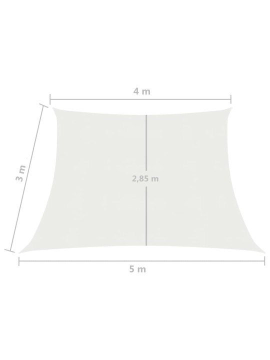 Aurinkopurje 160 g/m² valkoinen 4/5x3 m HDPE