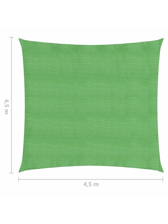 Aurinkopurje 160 g/m² vaaleanvihreä 4,5x4,5 m HDPE