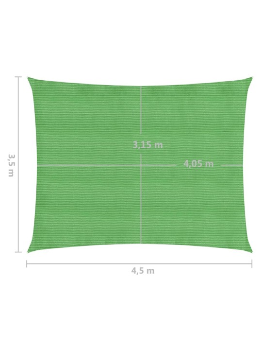 Aurinkopurje 160 g/m² vaaleanvihreä 3,5x4,5 m HDPE