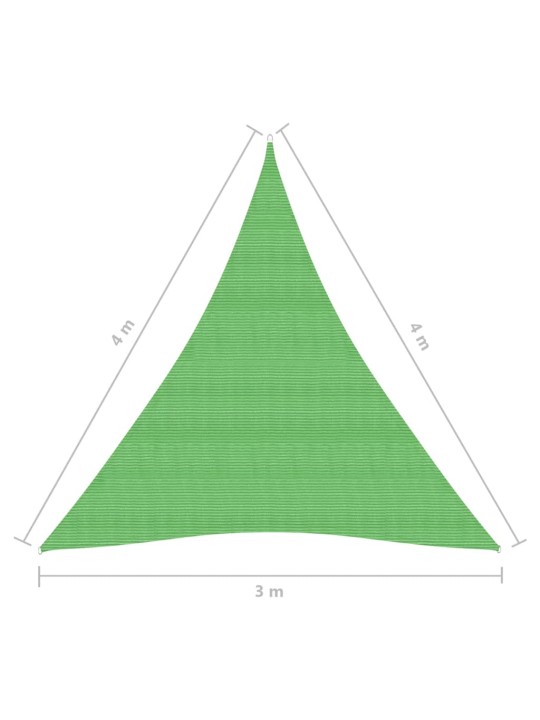 Aurinkopurje 160 g/m² vaaleanvihreä 3x4x4 m HDPE