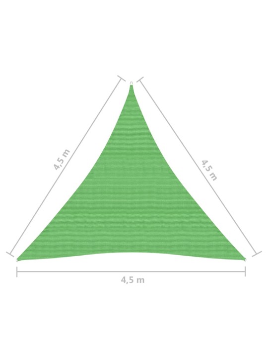 Aurinkopurje 160 g/m² vaaleanvihreä 4,5x4,5x4,5 m HDPE