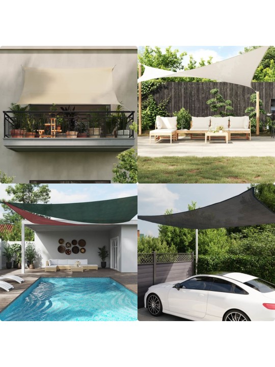 Aurinkopurje 160 g/m² terrakotta 2x2 m hdpe