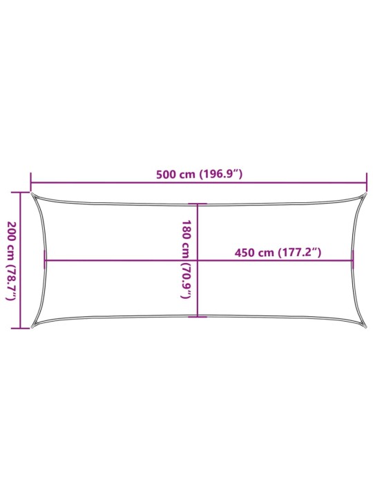 Aurinkopurje 160 g/m² terrakotta 2x5 m HDPE