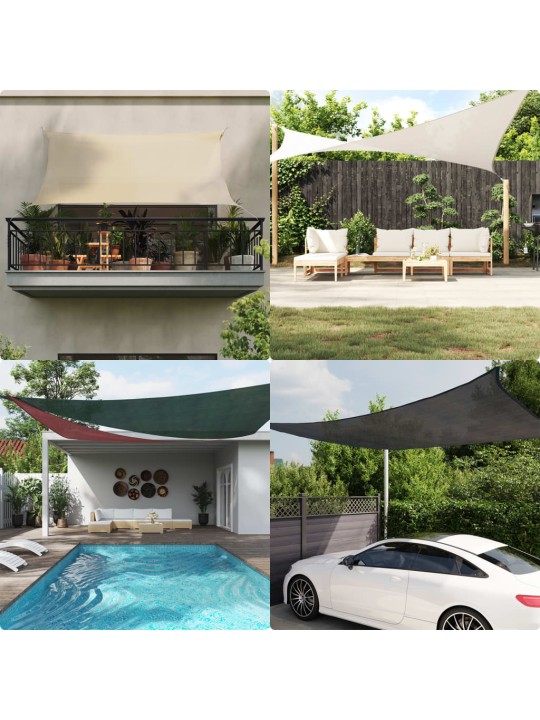 Aurinkopurje 160 g/m² terrakotta 2,5x2,5x3,5 m hdpe