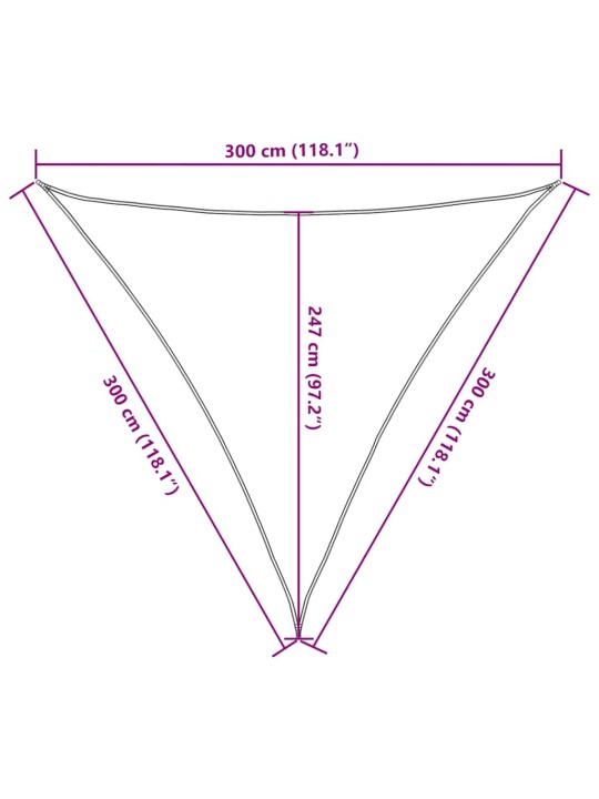 Aurinkopurje 160 g/m² terrakotta 3x3x3 m hdpe