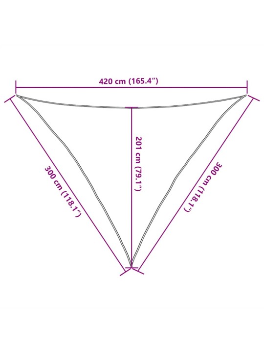 Aurinkopurje 160 g/m² terrakotta 3x3x4,2 m hdpe