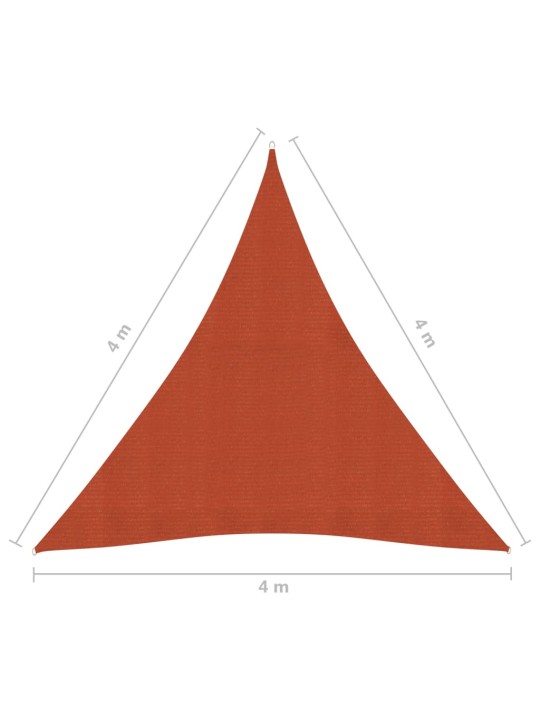 Aurinkopurje 160 g/m² terrakotta 4x4x4 m HDPE