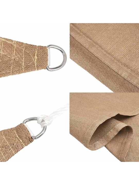 Aurinkopurje 160 g/m² harmaanruskea 2x2 m hdpe