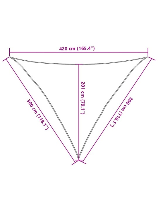 Aurinkopurje 160 g/m² harmaanruskea 3x3x4,2 m hdpe