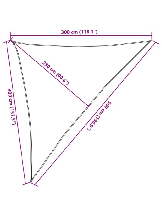 Aurinkopurje 160 g/m² harmaanruskea 3x4x5 m HDPE