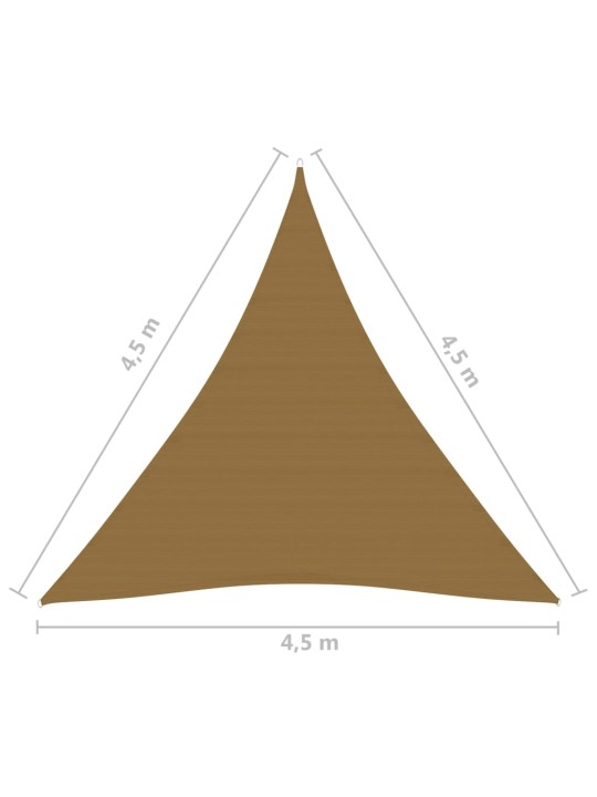 Aurinkopurje 160 g/m² harmaanruskea 4,5x4,5x4,5 m HDPE