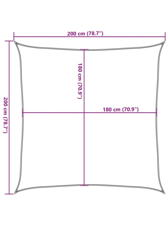 Aurinkopurje 160 g/m² tummanvihreä 2x2 m HDPE