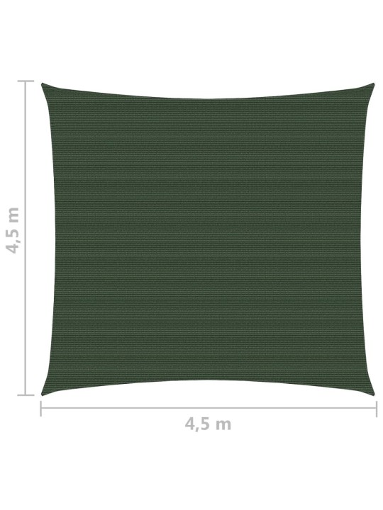 Aurinkopurje 160 g/m² tummanvihreä 4,5x4,5 m HDPE