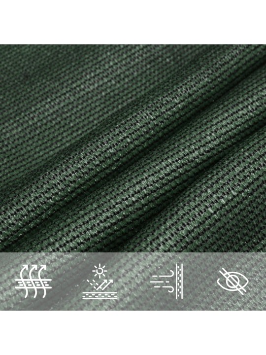 Aurinkopurje 160 g/m² tummanvihreä 3x4 m hdpe