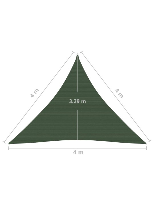 Aurinkopurje 160 g/m² tummanvihreä 4x4x4 m HDPE