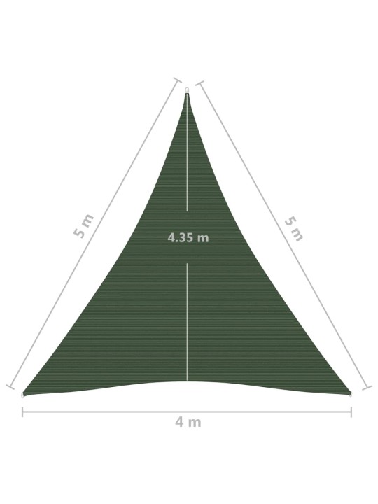 Aurinkopurje 160 g/m² tummanvihreä 4x5x5 m HDPE