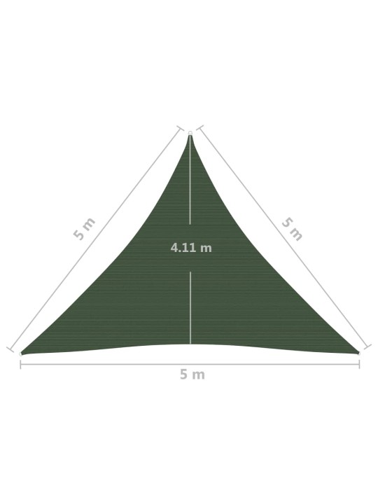 Aurinkopurje 160 g/m² tummanvihreä 5x5x5 m HDPE