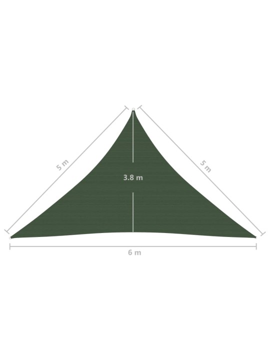 Aurinkopurje 160 g/m² tummanvihreä 5x5x6 m HDPE