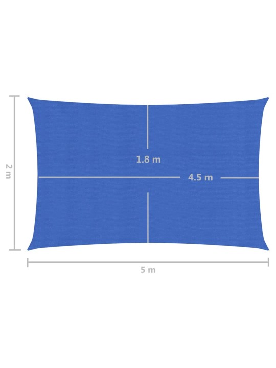 Aurinkopurje 160 g/m² sininen 2x5 m HDPE