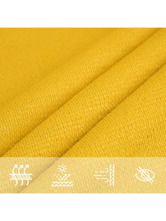 Aurinkopurje 160 g/m² keltainen 3x4,5 m hdpe