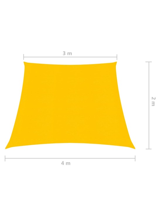 Aurinkopurje 160 g/m² keltainen 3/4x2 m HDPE