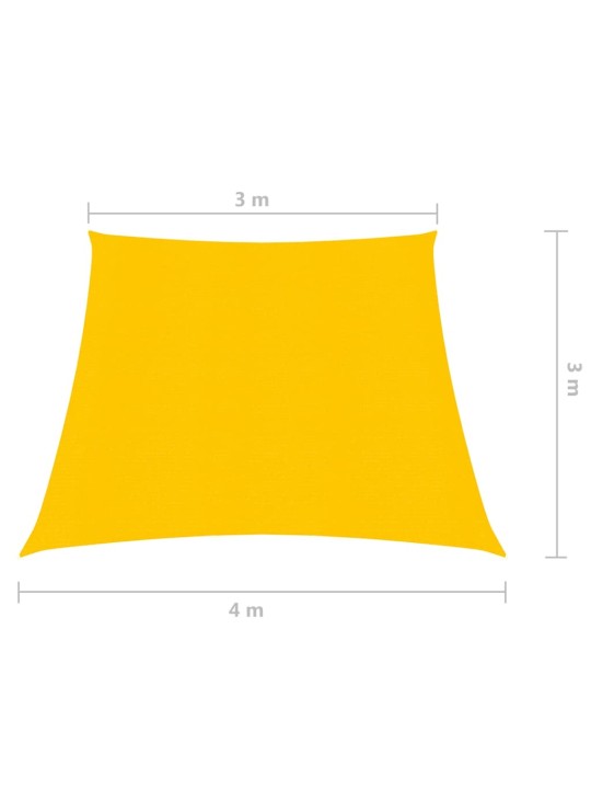 Aurinkopurje 160 g/m² keltainen 3/4x3 m HDPE