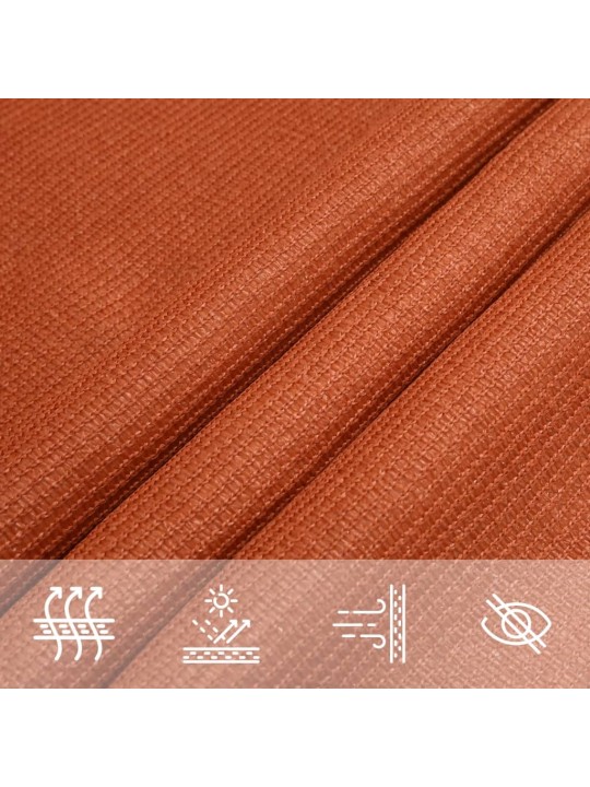 Aurinkopurje 160 g/m² oranssi 3x3x3 m hdpe
