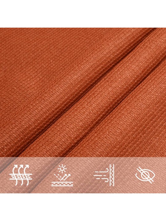 Aurinkopurje 160 g/m² oranssi 4x5x5 m hdpe