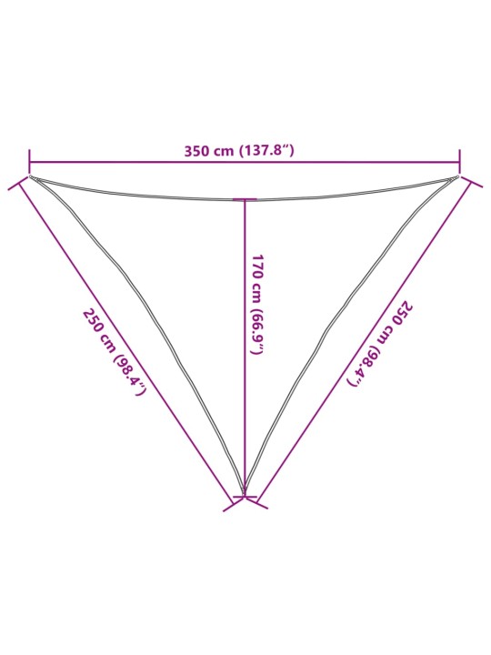 Aurinkopurje 160 g/m² musta 2,5x2,5x3,5 m hdpe