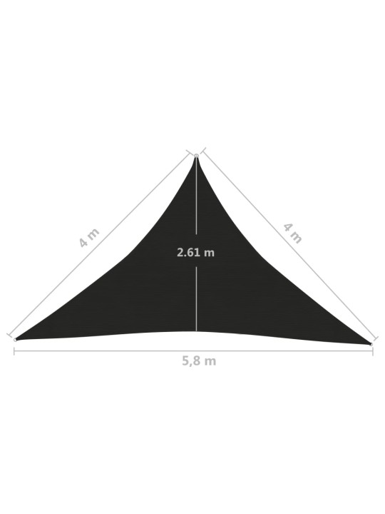 Aurinkopurje 160 g/m² musta 4x4x5,8 m HDPE