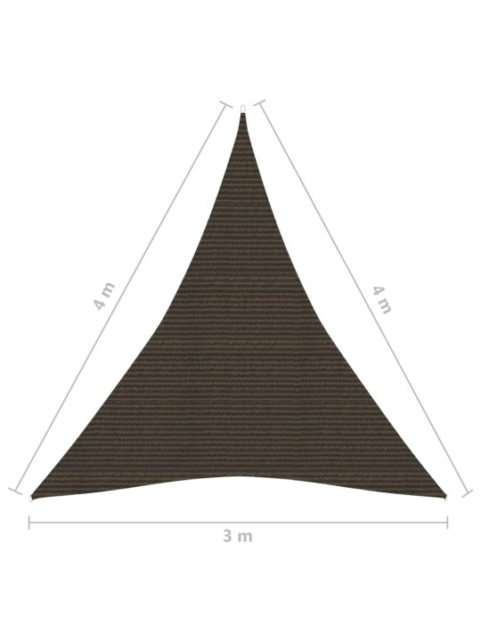 Aurinkopurje 160 g/m² ruskea 3x4x4 m HDPE