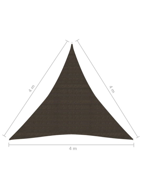 Aurinkopurje 160 g/m² ruskea 4x4x4 m HDPE