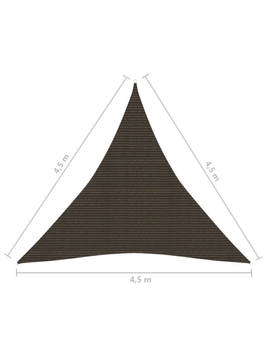 Aurinkopurje 160 g/m² ruskea 4,5x4,5x4,5 m HDPE