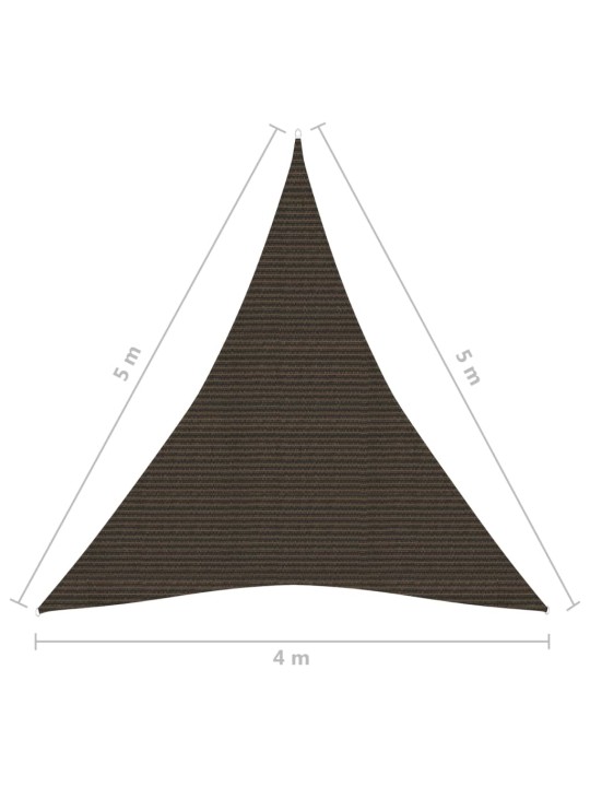 Aurinkopurje 160 g/m² ruskea 4x5x5 m HDPE