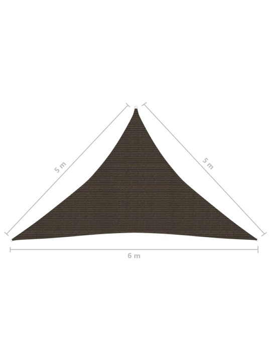 Aurinkopurje 160 g/m² ruskea 5x5x6 m HDPE