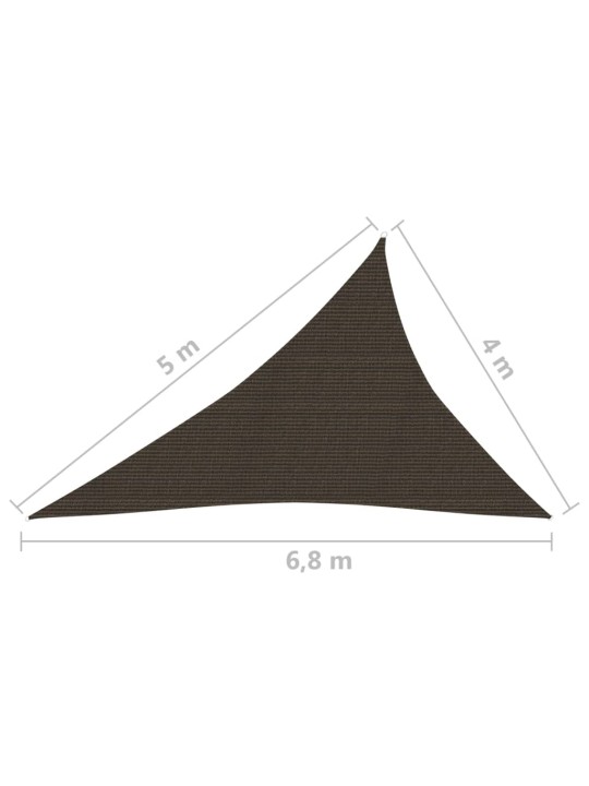 Aurinkopurje 160 g/m² ruskea 4x5x6,8 m HDPE