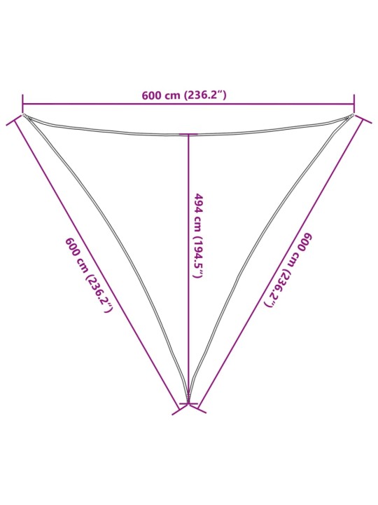 Aurinkopurje 160 g/m² ruskea 6x6x6 m hdpe
