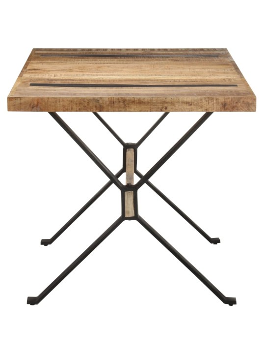 Ruokapöytä 160x80x76 cm karkea mangopuu