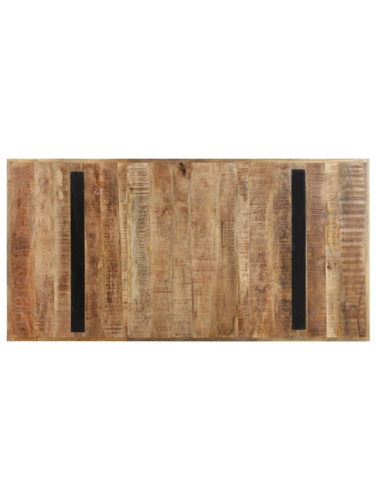 Ruokapöytä 160x80x76 cm karkea mangopuu