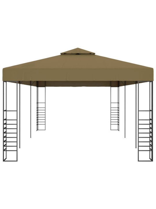 Huvimaja 6x3x2,7 m ruskeanharmaa 180 g/m²