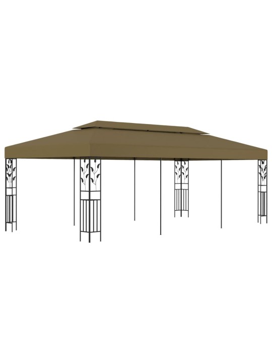 Huvimaja 6x3 m ruskeanharmaa 180 g/m²