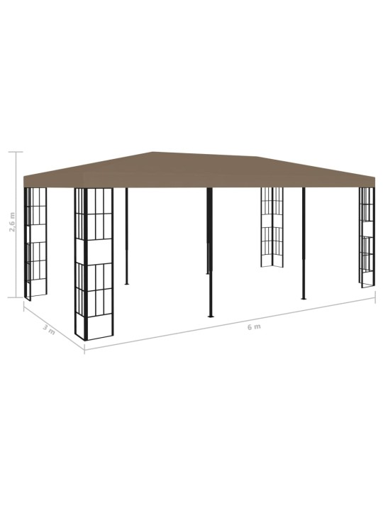 Huvimaja 6x3 m harmaanruskea