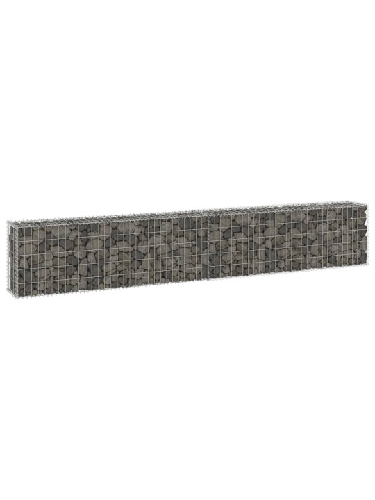 Gabion-kivikori kansilla galvanoitu teräs 300x30x50 cm