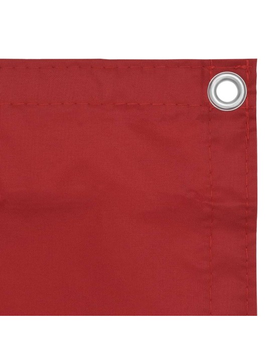 Parvekkeen suoja punainen 75x400 cm oxford kangas