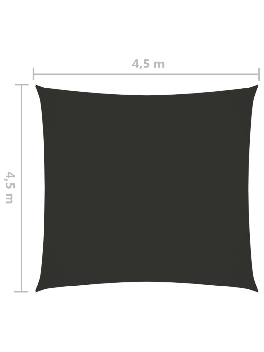 Aurinkopurje Oxford-kangas neliö 4,5x4,5 m antrasiitti